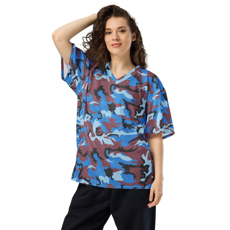 Cloud Brushstroke Ivory Coast CAMO Unisex American Football Jersey
