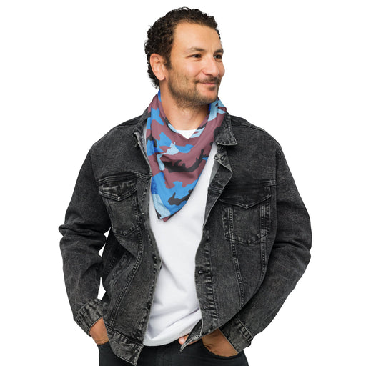 Cloud Brushstroke Ivory Coast CAMO Bandana - Head