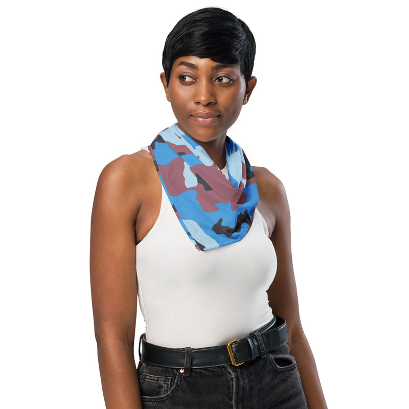 Cloud Brushstroke Ivory Coast CAMO Bandana - Head