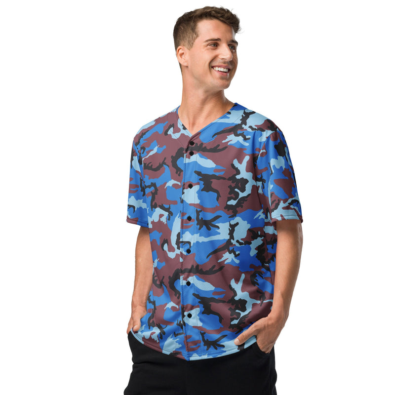 Cloud Brushstroke Ivory Coast CAMO Unisex Baseball Jersey