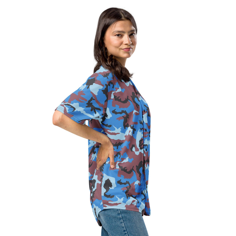 Cloud Brushstroke Ivory Coast CAMO Unisex Baseball Jersey