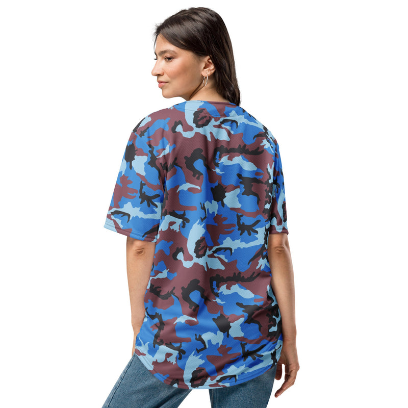 Cloud Brushstroke Ivory Coast CAMO Unisex Baseball Jersey