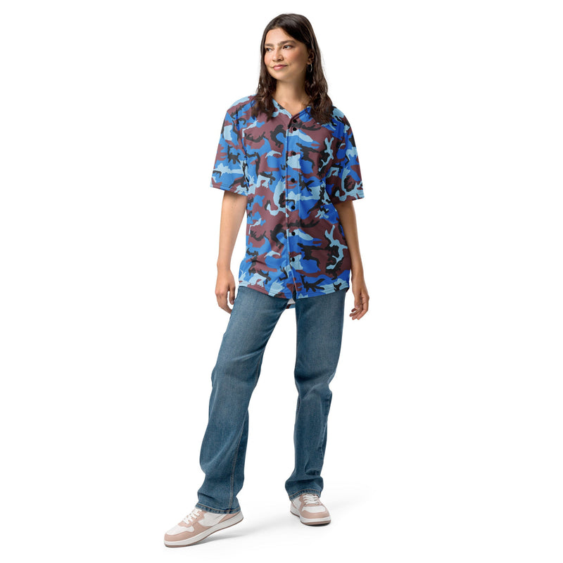 Cloud Brushstroke Ivory Coast CAMO Unisex Baseball Jersey