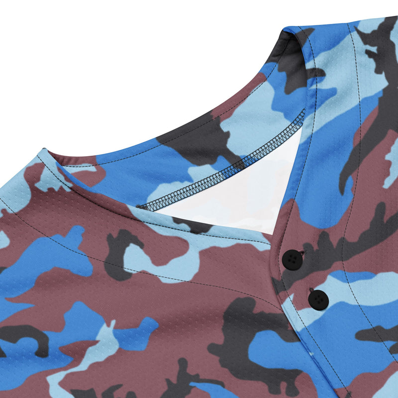 Cloud Brushstroke Ivory Coast CAMO Unisex Baseball Jersey