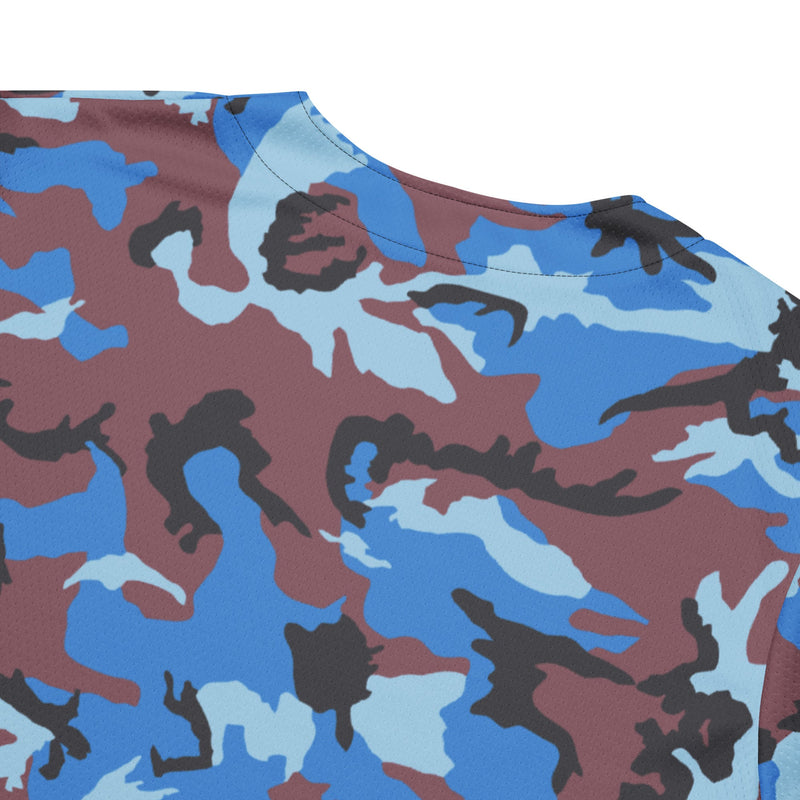Cloud Brushstroke Ivory Coast CAMO Unisex Baseball Jersey