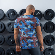 Cloud Brushstroke Ivory Coast CAMO Mens Athletic T-Shirt - Shirt