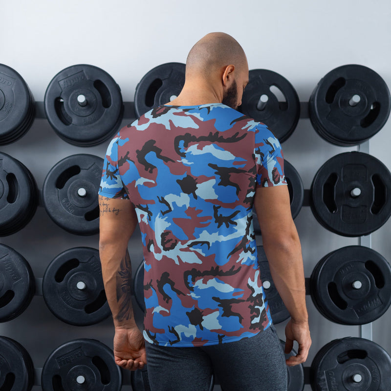 Cloud Brushstroke Ivory Coast CAMO Mens Athletic T-Shirt - Shirt