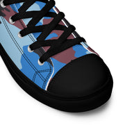 Cloud Brushstroke Ivory Coast CAMO Mens High-Top Canvas Shoes