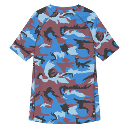 Ivory Coast Gendarmerie CAMO Mens Short-Sleeve Rash Guard