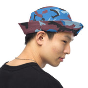 Cloud Brushstroke Ivory Coast CAMO Reversible Bucket Hat - Head