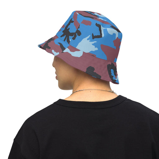 Cloud Brushstroke Ivory Coast CAMO Reversible Bucket Hat - S/M - Head