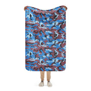 Cloud Brushstroke Ivory Coast CAMO Sherpa Blanket - 37″×57″