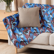 Cloud Brushstroke Ivory Coast CAMO Sherpa Blanket