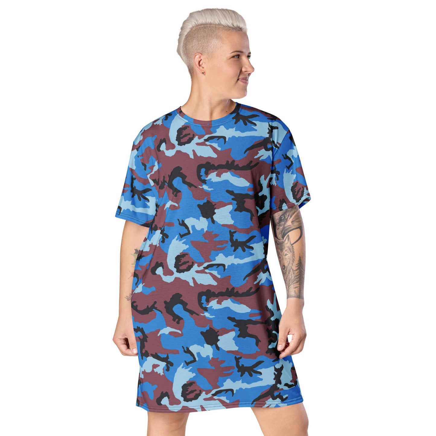 Ivory Coast Gendarmerie CAMO T-shirt dress - 2XS - Womens T-Shirt Dresses