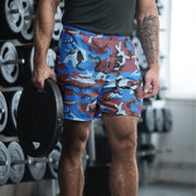 Cloud Brushstroke Ivory Coast CAMO Unisex Athletic Long Shorts - 2XS