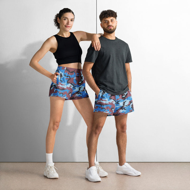Cloud Brushstroke Ivory Coast CAMO Unisex Athletic Shorts