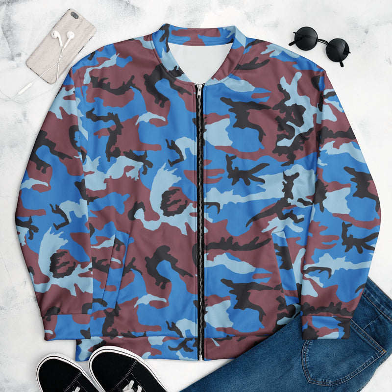 Cloud Brushstroke Ivory Coast CAMO Unisex Bomber Jacket