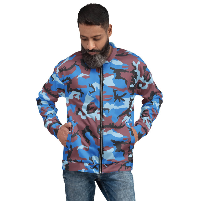 Cloud Brushstroke Ivory Coast CAMO Unisex Bomber Jacket - XS