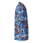 Cloud Brushstroke Ivory Coast CAMO Unisex Short-Sleeve Button Shirt - Button-Up