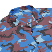 Cloud Brushstroke Ivory Coast CAMO Unisex Short-Sleeve Button Shirt - Button-Up