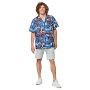Cloud Brushstroke Ivory Coast CAMO Unisex Short-Sleeve Button Shirt - Button-Up