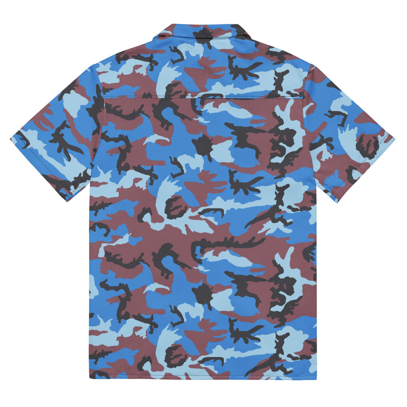 Cloud Brushstroke Ivory Coast CAMO Unisex Short-Sleeve Button Shirt - Button-Up