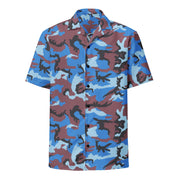 Cloud Brushstroke Ivory Coast CAMO Unisex Short-Sleeve Button Shirt - Button-Up
