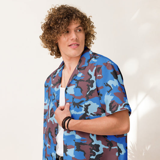 Ivory Coast Gendarmerie CAMO Unisex button shirt - Button Shirts