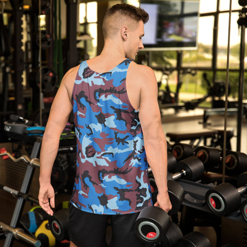 Cloud Brushstroke Ivory Coast CAMO Unisex Tank Top - Shirt
