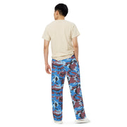Cloud Brushstroke Ivory Coast CAMO Unisex Wide-Leg Leisure Pants - Pant