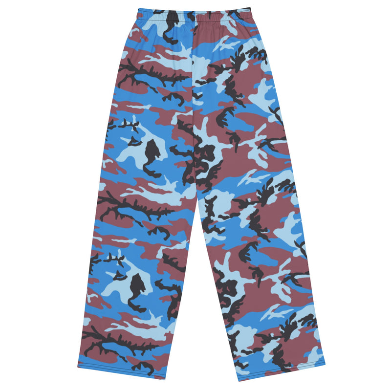 Cloud Brushstroke Ivory Coast CAMO Unisex Wide-Leg Leisure Pants - Pant