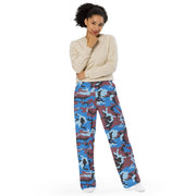 Cloud Brushstroke Ivory Coast CAMO Unisex Wide-Leg Leisure Pants - Pant