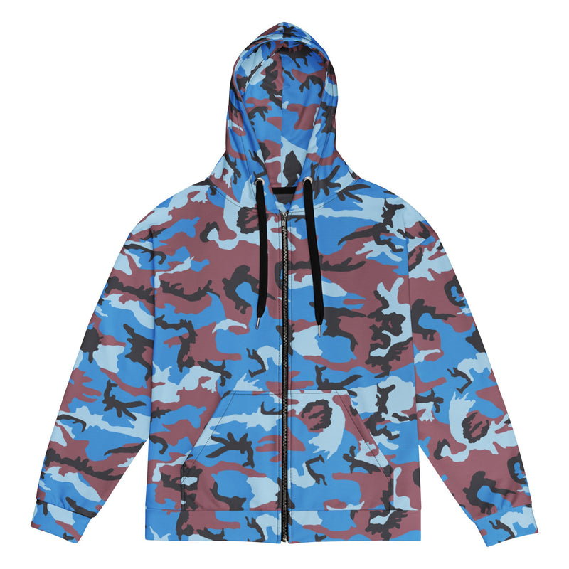 Cloud Brushstroke Ivory Coast CAMO Unisex Zip Hoodie - 2XS