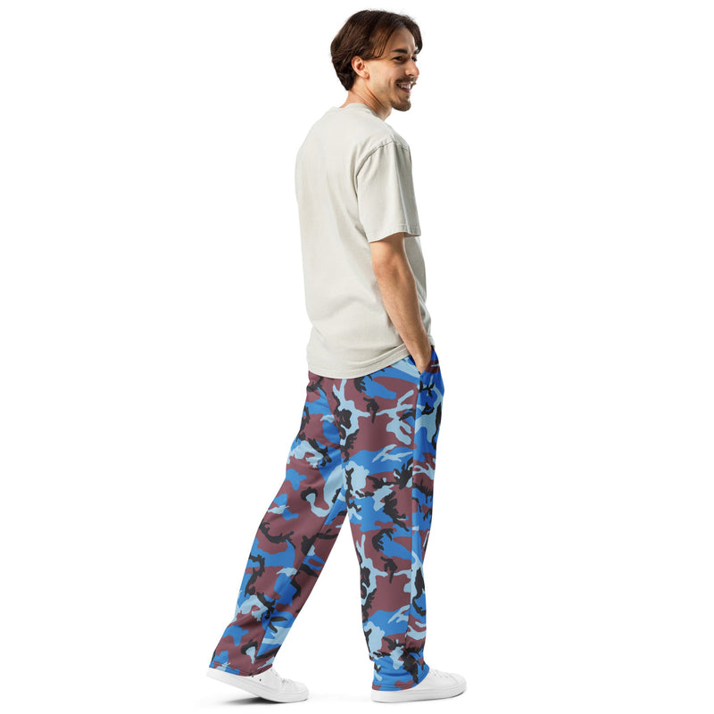 Cloud Brushstroke Ivory Coast CAMO Unisex Wide-Leg Joggers