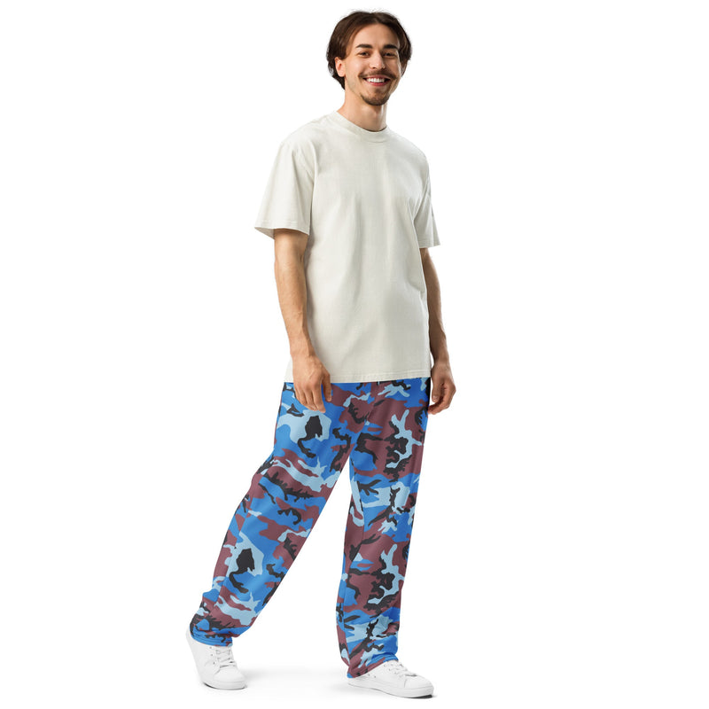 Cloud Brushstroke Ivory Coast CAMO Unisex Wide-Leg Joggers