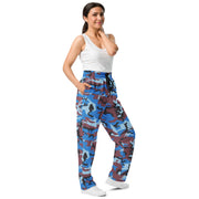 Cloud Brushstroke Ivory Coast CAMO Unisex Wide-Leg Joggers