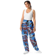 Cloud Brushstroke Ivory Coast CAMO Unisex Wide-Leg Joggers
