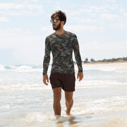 Jager Built by Fire Signature CAMO Mens Long-Sleeve Rash Guard - XS - LS