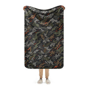 Jager Built by Fire Signature CAMO Sherpa Blanket - 37″×57″