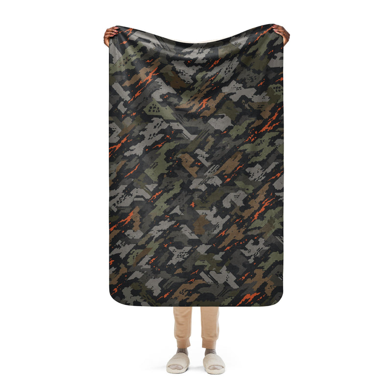 Jager Built by Fire Signature CAMO Sherpa Blanket - 37″×57″