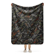 Jager Built by Fire Signature CAMO Sherpa Blanket - 50″×60″