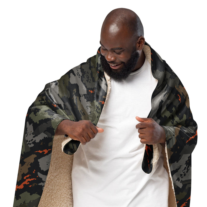 Jager Built by Fire Signature CAMO Sherpa Blanket