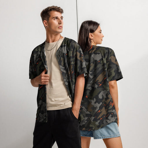 Jager Built by Fire Signature CAMO Unisex Baseball Jersey - 2XS