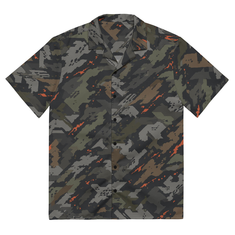 Jager Built by Fire Signature CAMO Unisex Short-Sleeve Button Shirt - 2XS - Button-Up