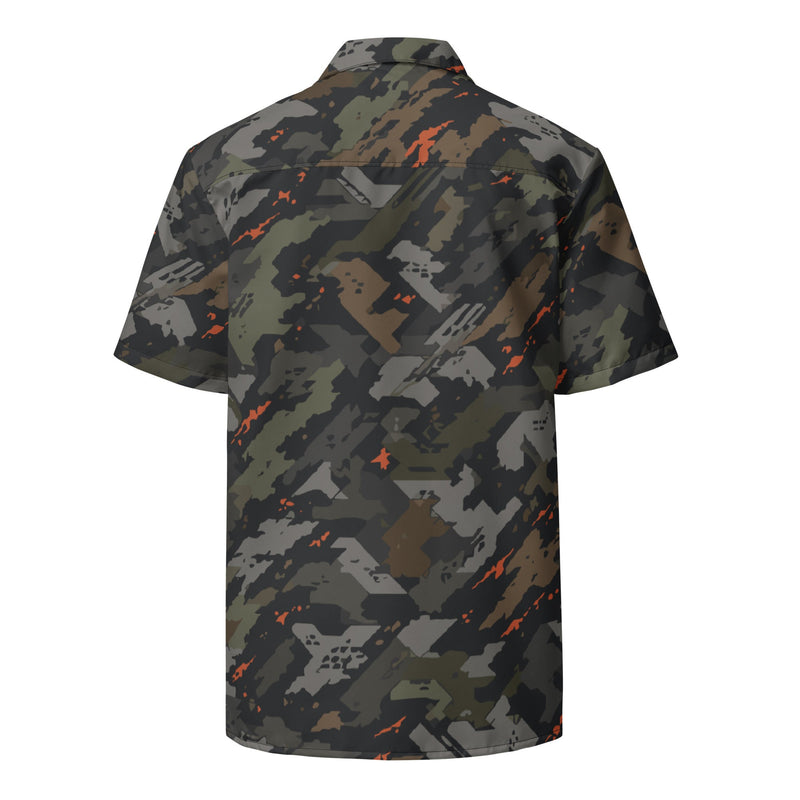 Jager Built by Fire Signature CAMO Unisex Short-Sleeve Button Shirt - Button-Up