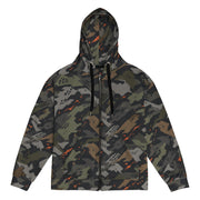 Jager Built by Fire Signature CAMO Unisex Zip Hoodie - 2XS