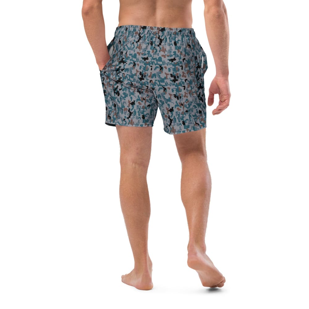 Japanese Air Self-Defense Force (JASDF) Digital CAMO swim trunks - Mens Swim Trunks