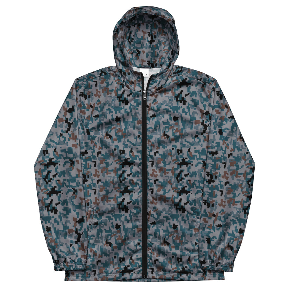 Japanese Air Self-Defense Force (JASDF) Digital CAMO Men’s windbreaker - Mens Windbreaker