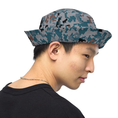 Japanese Air Self-Defense Force (JASDF) Digital CAMO Reversible bucket hat - Bucket Hat