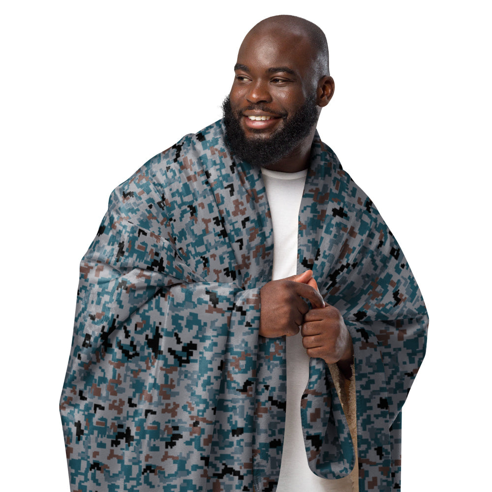 Japanese Air Self-Defense Force (JASDF) Digital CAMO Sherpa blanket - Blanket